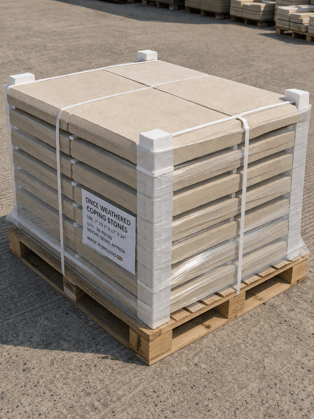 Once Weathered Coping - Scotch Buff Sandstone