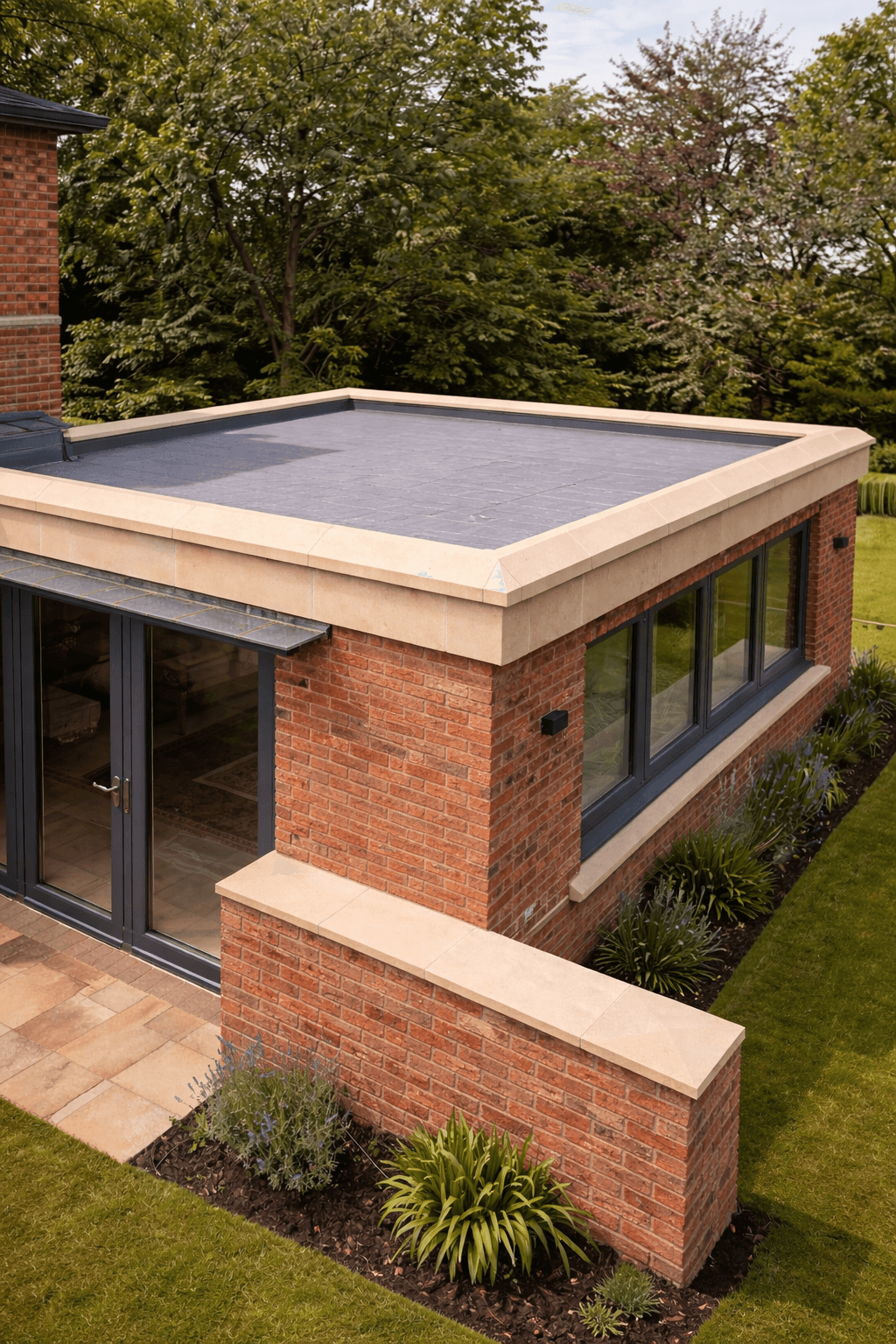 Chamfered Edge Coping - Scotch Buff Sandstone