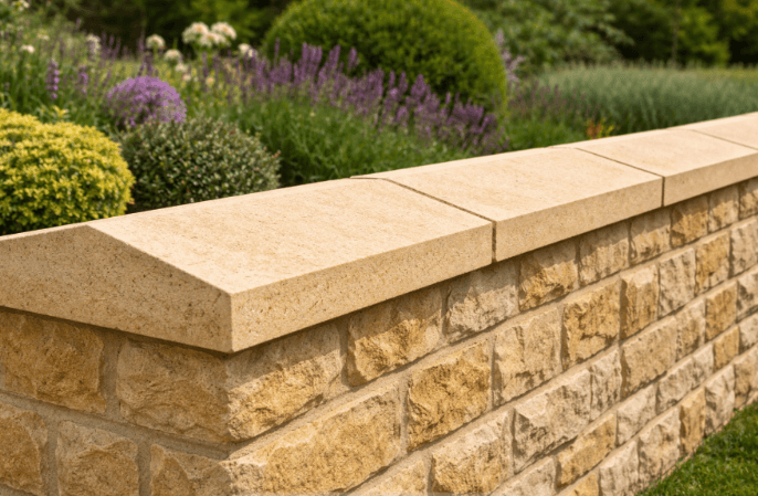 Twice Weathered Coping - Scotch Buff Sandstone